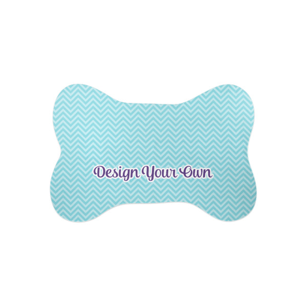 Custom Design Your Own Bone Shaped Dog Food Mat - Small