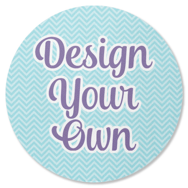 Custom Design Your Own Round Rubber Backed Coaster - Single