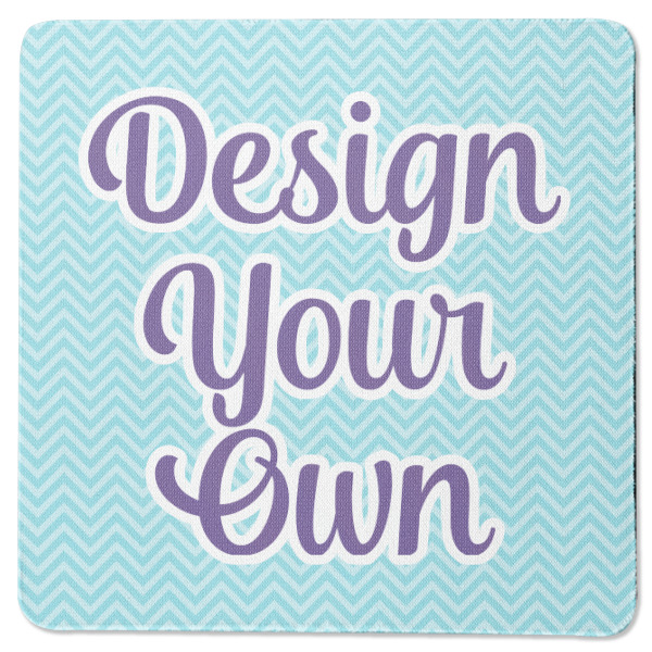 Custom Design Your Own Square Rubber Backed Coaster - Single