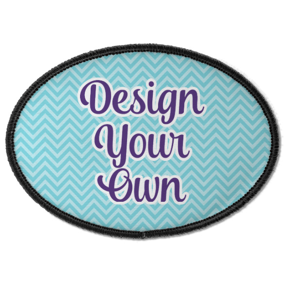 Custom Design Your Own Iron On Oval Patch