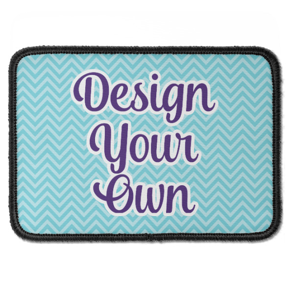 Custom Design Your Own Iron On Rectangle Patch