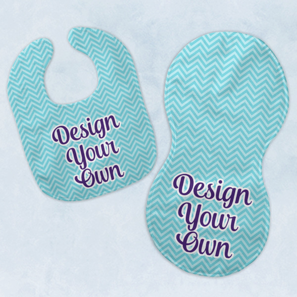 Custom Design Your Own Baby Bib & Burp Set