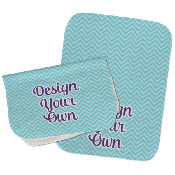 Custom Design Your Own Burp Cloths - Fleece - Set of 2