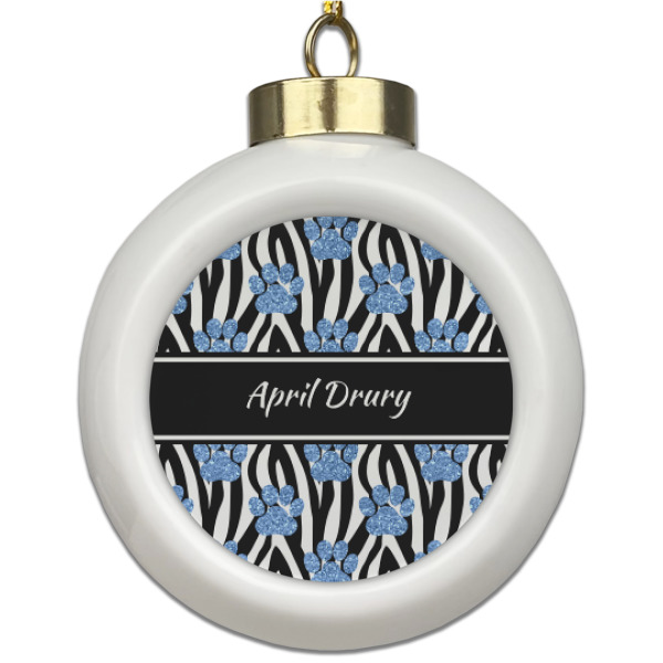 Custom Design Your Own Ceramic Ball Ornament