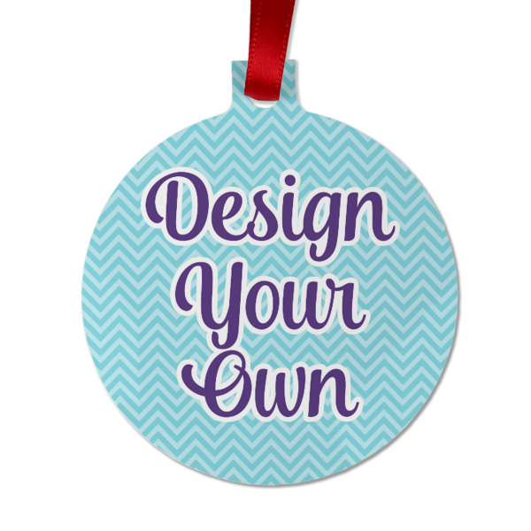 Custom Design Your Own Metal Ball Ornament - Double-Sided