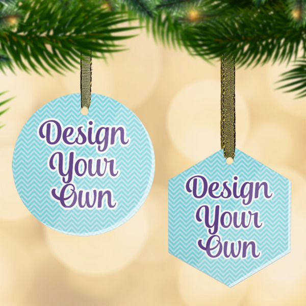 Custom Design Your Own Flat Glass Ornament