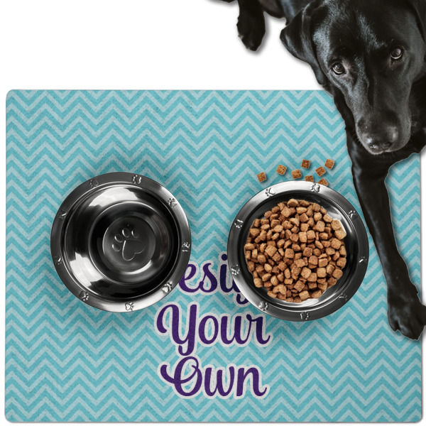 Custom Design Your Own Dog Food Mat - Large