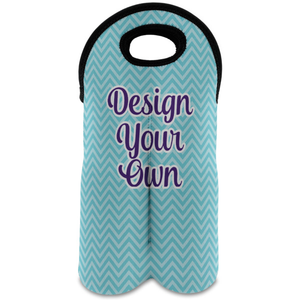 Custom Design Your Own Wine Tote Bag - 2 Bottles