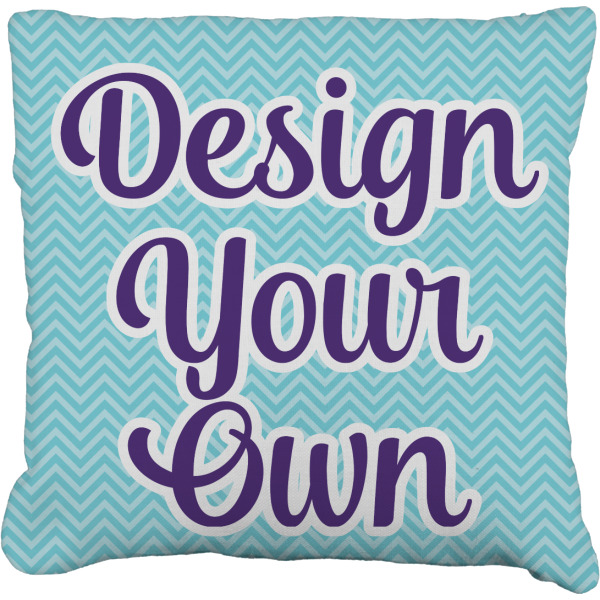 Custom Design Your Own Faux-Linen Throw Pillow 18"