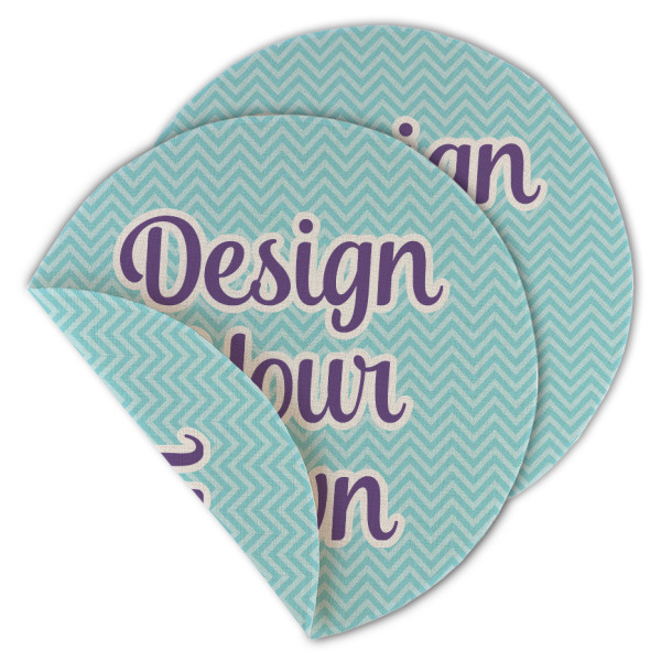 Custom Design Your Own Round Linen Placemat - Double-Sided - Single