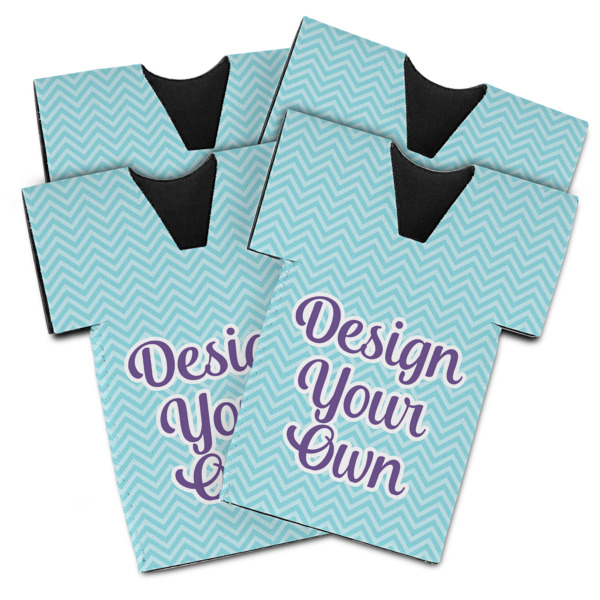 Custom Design Your Own Jersey Bottle Cooler - Set of 4