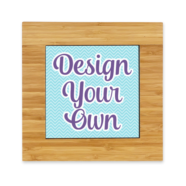 Custom Design Your Own Bamboo Trivet with Ceramic Tile Insert