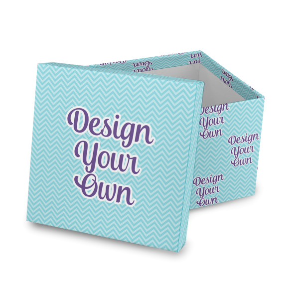 Custom Design Your Own Gift Box with Lid - Canvas Wrapped