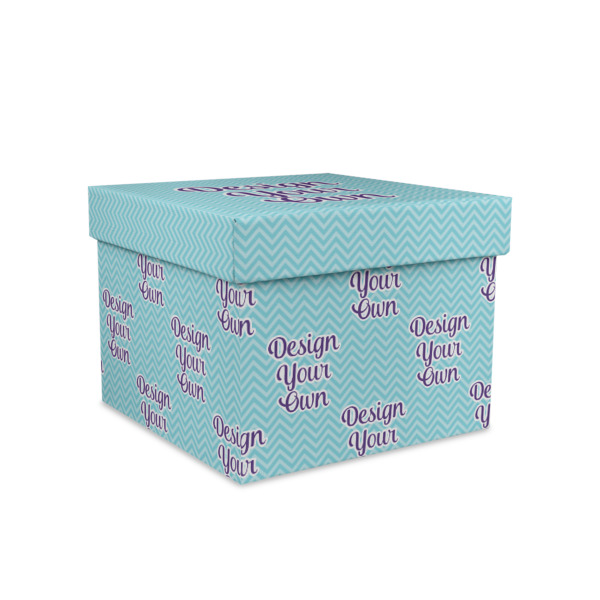 Custom Design Your Own Gift Box with Lid - Canvas Wrapped - Medium