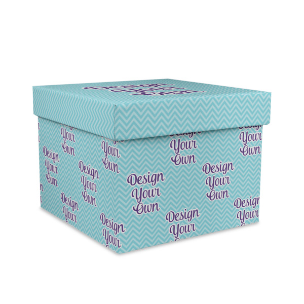 Custom Design Your Own Gift Box with Lid - Canvas Wrapped - Large