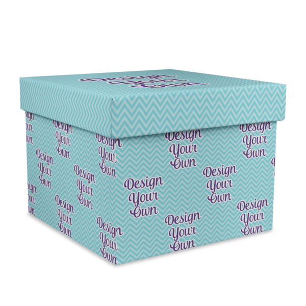 Custom Design Your Own Gift Box with Lid - Canvas Wrapped - X-Large