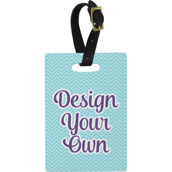 Custom Design Your Own Plastic Luggage Tag - Rectangular