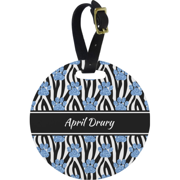 Custom Design Your Own Plastic Luggage Tag - Round