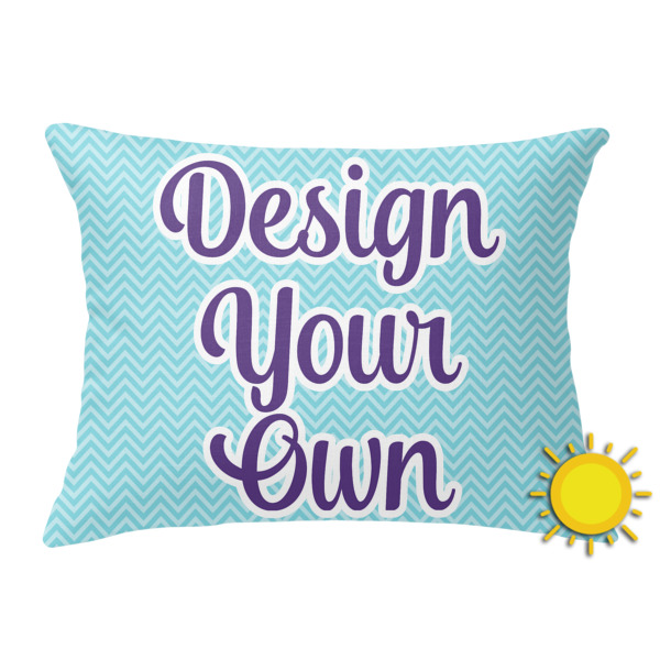 Custom Design Your Own Outdoor Throw Pillow - Rectangular