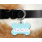 Custom Design - Bone Shaped Dog Tag on Collar & Dog