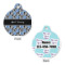 Custom Design - Round Pet ID Tag - Small - Front & Back View