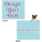 Custom Design - Microfleece Dog Blanket - Large- Front & Back