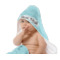 Custom Design - Baby Hooded Towel on Child