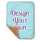 Custom Design - Baby Sherpa Blanket - Corner Showing Soft