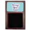 Custom Design - Red Mahogany Sticky Note Holder - Flat