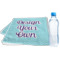 Custom Design - Sports Towel Folded with Water Bottle