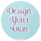 Custom Design - Round Coaster Rubber Back - Single