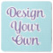 Custom Design - Square Coaster Rubber Back - Single