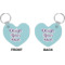 Custom Design - Heart Keychain (Front + Back)