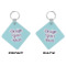 Custom Design - Diamond Keychain (Front + Back)