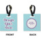 Custom Design - Square Luggage Tag (Front + Back)