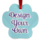 Custom Design - Metal Paw Ornament - Front