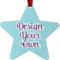 Custom Design - Metal Star Ornament - Front