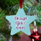 Custom Design - Metal Star Ornament - Lifestyle