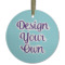 Custom Design - Frosted Glass Ornament - Round