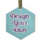 Custom Design - Frosted Glass Ornament - Hexagon