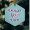 Custom Design - Frosted Glass Ornament - Hexagon (Lifestyle)