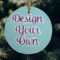 Custom Design - Frosted Glass Ornament - Round (Lifestyle)