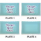 Custom Design - Set of Rectangular Appetizer / Dessert Plates (Approval)