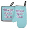 Custom Design - Neoprene Oven Mitt and Pot Holder Set - Left