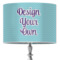 Custom Design - 16" Drum Lampshade - ON STAND (Fabric)