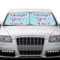 Custom Design - Car Sun Shades - IN CONTEXT