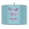 Custom Design - 16" Drum Lampshade - PENDANT (Fabric)