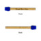 Custom Design - Silicone Brushes - Blue - Front & Back