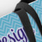 Custom Design - Closeup of Tote w/Black Handles