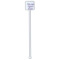 Custom Design - White Plastic Stir Stick - Square - Single Stick